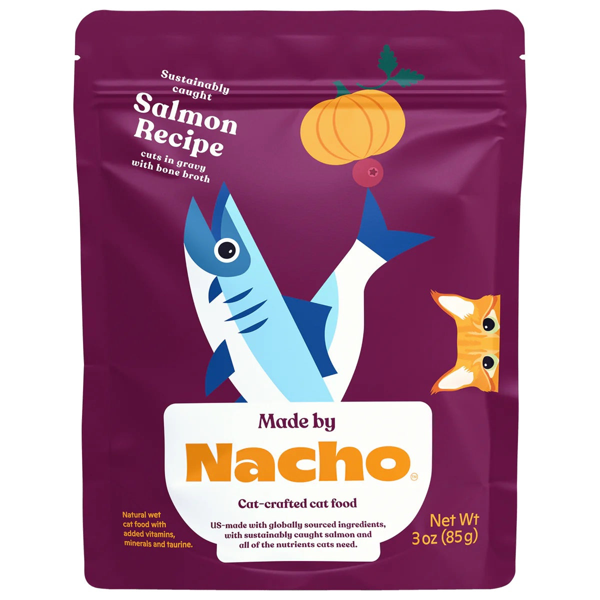 Made By Nacho Salmon In Gravy Cuts Cat Food (3oz)