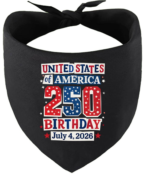 USA 250th Birthday Pet Bandana