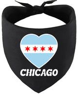 Chicago Heart Flag Pet Bandana