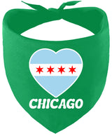 Chicago Heart Flag Pet Bandana