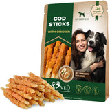 Cod Sticks Dog Treats Chicken-Wrapped Rawhide-Free & Grain-Free Chews