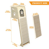 Luxury Wall-Leaning Cat Climbing Tower — Modern Cat Climber with Scratching Mat & Perch