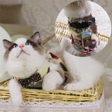 Cute Cat's Chest Back Traction Rope Clothes