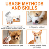 Pet Wipes Clean, Dogs And Cats Tear Stains Eye Cleaning Wipe Eye Dirt Cotton Pad