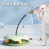 Cat Leakage Food 2 In 1 Toys Turntable Ball Toys Kitten Funny