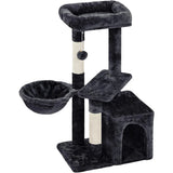 34''H Cat Tower, Cute Cat Tree with Condo Nest Platform Scratching Posts, Activity Center for Indoor Cats Play & Rest