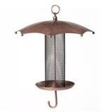 Copper Umbrella Bird Feeder with Mesh Tube Revivor - 3.5 lbs. Seed Capacity