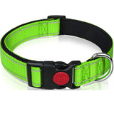 Reflective Nylon Dog and Cat Collar, Adjustable Pet Safety Collar, Reflective Retractable Leash for Small and Medium Dogs