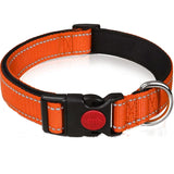 Reflective Nylon Dog and Cat Collar, Adjustable Pet Safety Collar, Reflective Retractable Leash for Small and Medium Dogs