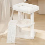 YOUPET Cat Tree with Cat Scratching Post for Indoor Cats, Cat Tower with Scratching Board and Playful Toy Balls, Cat Tree Tower
