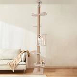 [ Tall Wood Cat Tower] Wood Cat Tree Wall - Pine Wood - With Sisal Scratching Posts - Durable Versatile