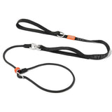 Slip Lead Dog Leash with Double Handles Dog Training Leash Anti-Tangle Heavy Duty Leash and Collar No Pull Puppy Walking