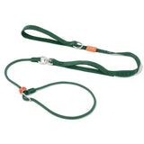 Slip Lead Dog Leash with Double Handles Dog Training Leash Anti-Tangle Heavy Duty Leash and Collar No Pull Puppy Walking