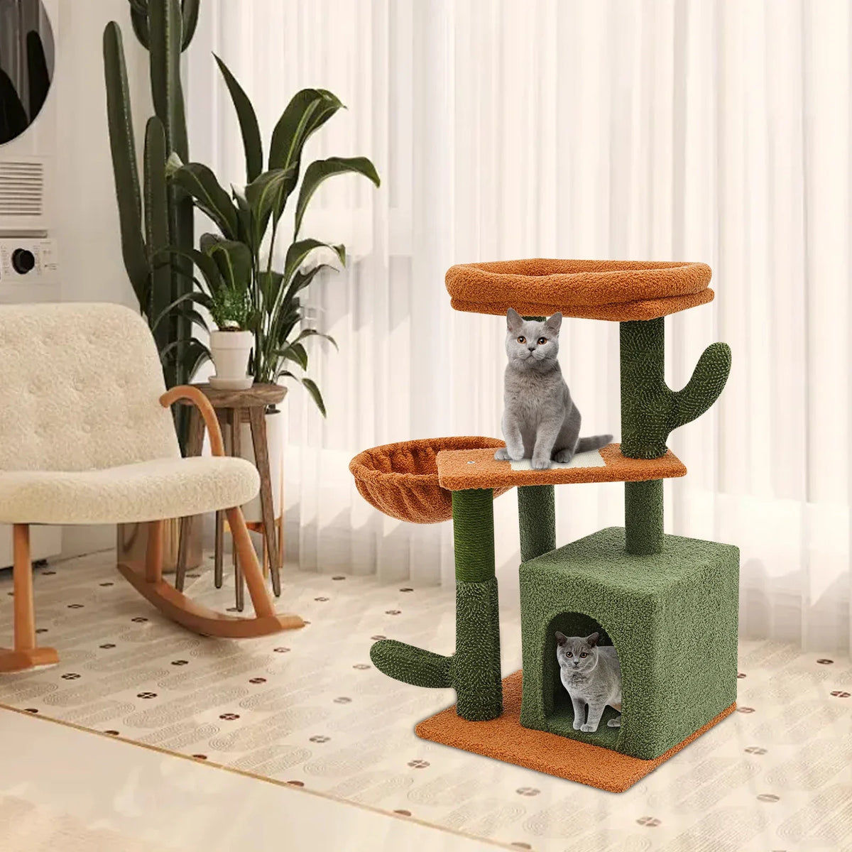 Cat Tree Cat Tower Condo for Indoor Cats Scratching Posts Cat House with Padded Plush Perch Cat Condo for Adult Cats Kittens