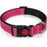 Reflective Nylon Dog and Cat Collar, Adjustable Pet Safety Collar, Reflective Retractable Leash for Small and Medium Dogs
