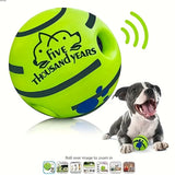 Squeaky Giggle Wobble Ball - Durable, Interactive Chew Toy for All Dog Breeds with Entertaining Sounds
