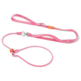 Slip Lead Dog Leash with Double Handles Dog Training Leash Anti-Tangle Heavy Duty Leash and Collar No Pull Puppy Walking
