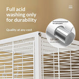 Large Parrot Cockatiel Bird Cage Nests Breeding Villa High Visibility Panels Horizontal Bar Anti Spill Tray Easy Clean Parrot