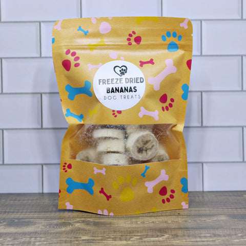 Freeze Dried Banana Dog Treats  Single Ingredient, All-Natural Healthy Snack