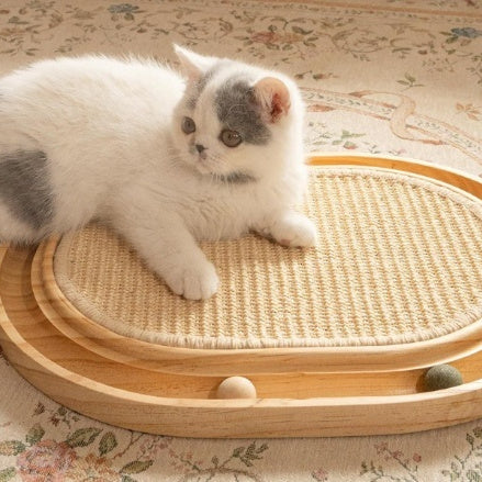 Solid Wood Cat Toy For Playful Pets