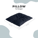 Cat Cushion Pillow - Black