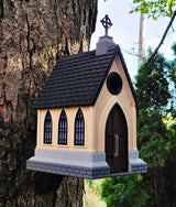 Gothic Church Birdhouse – Unique Outdoor Decor for Bird Lovers