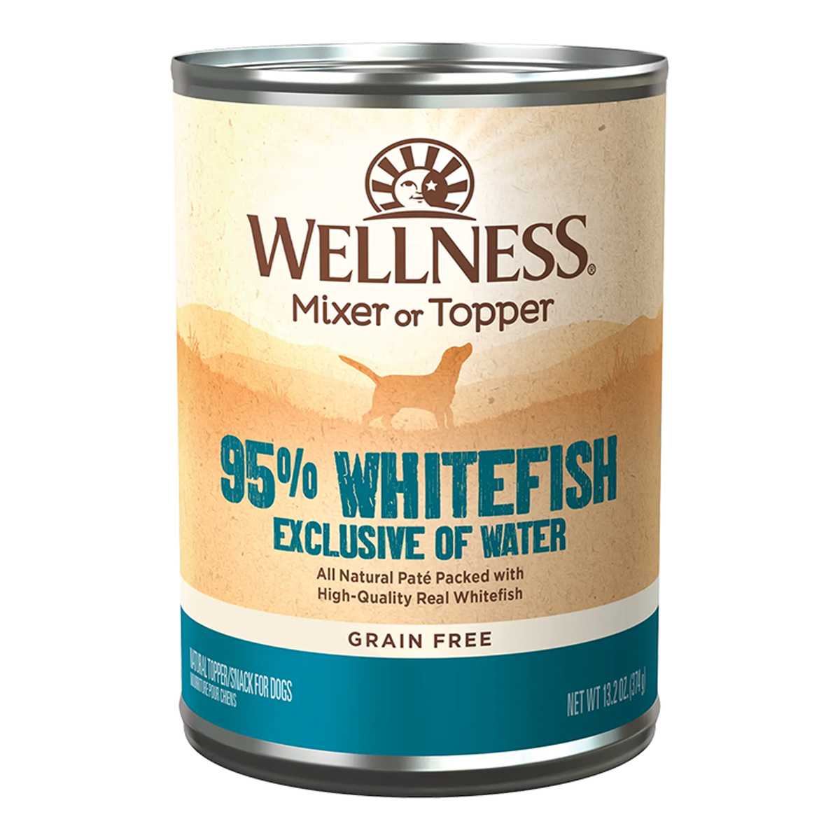 Wellness Adult 95% Whitefish Wet Dog Food (13.2oz)
