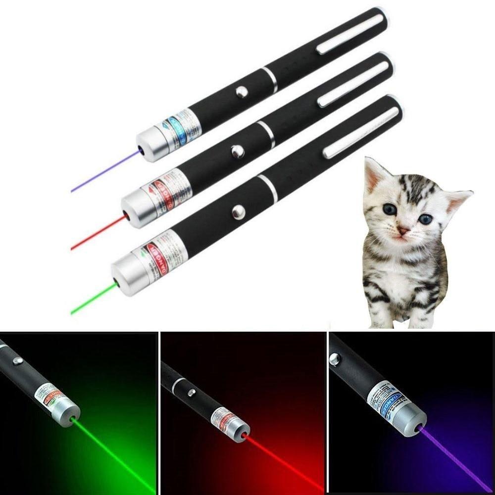 LED Laser Pet Cat Toy Red Dot Light Sight 530Nm 405Nm 650Nm Interactive Pen Pointer For Cats Dogs Pet Interactive Toys Cat Chase Exercise Toys For Indoor Cat Laser Presentation Remotes For Indoor Classroom Teaching